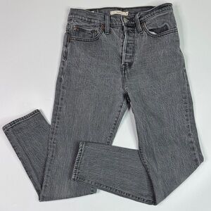 Levi's Premium Gray Wedgie Button Fly Jeans Size 25